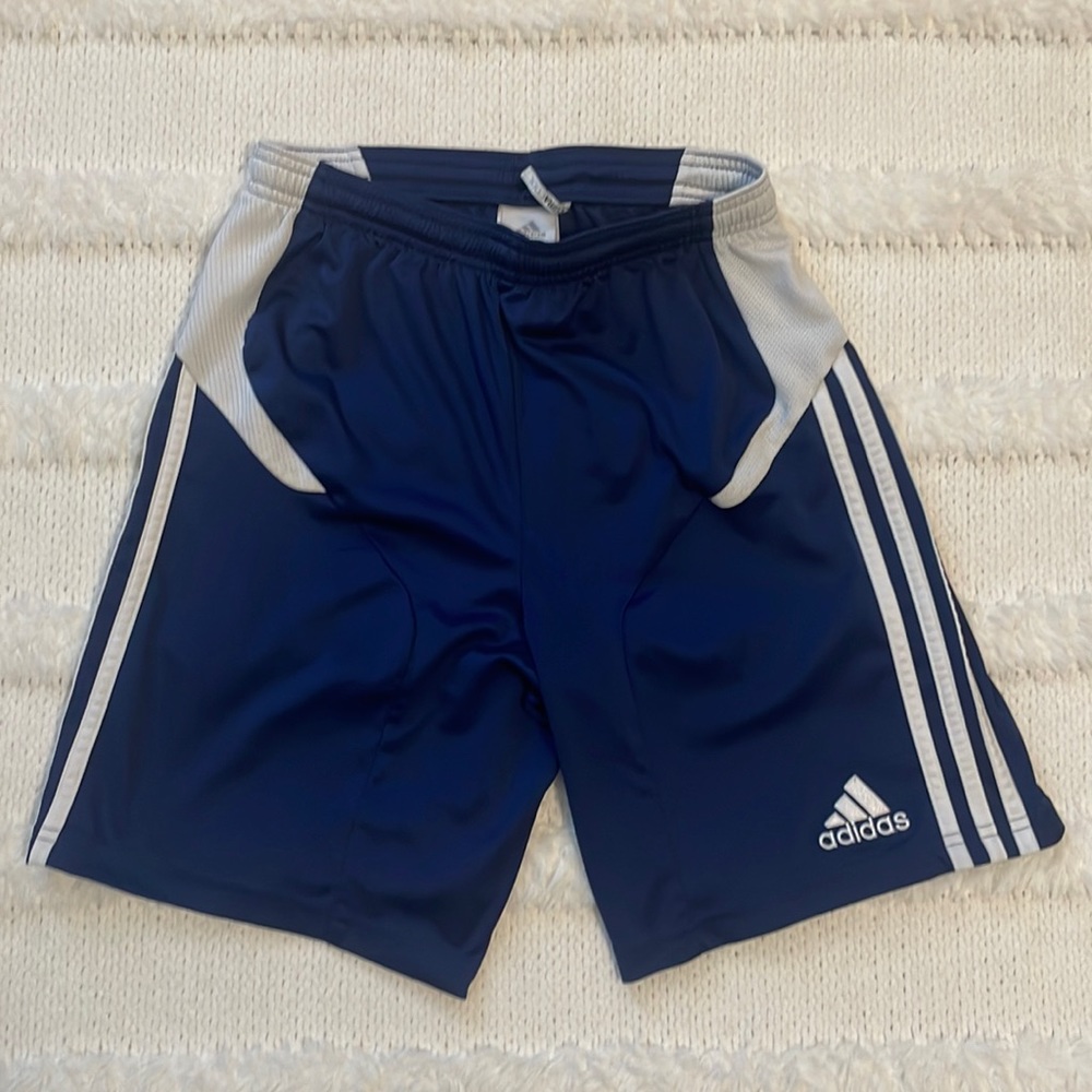Adidas formotion Clima cool athletic shorts activewear navy blue white size XS